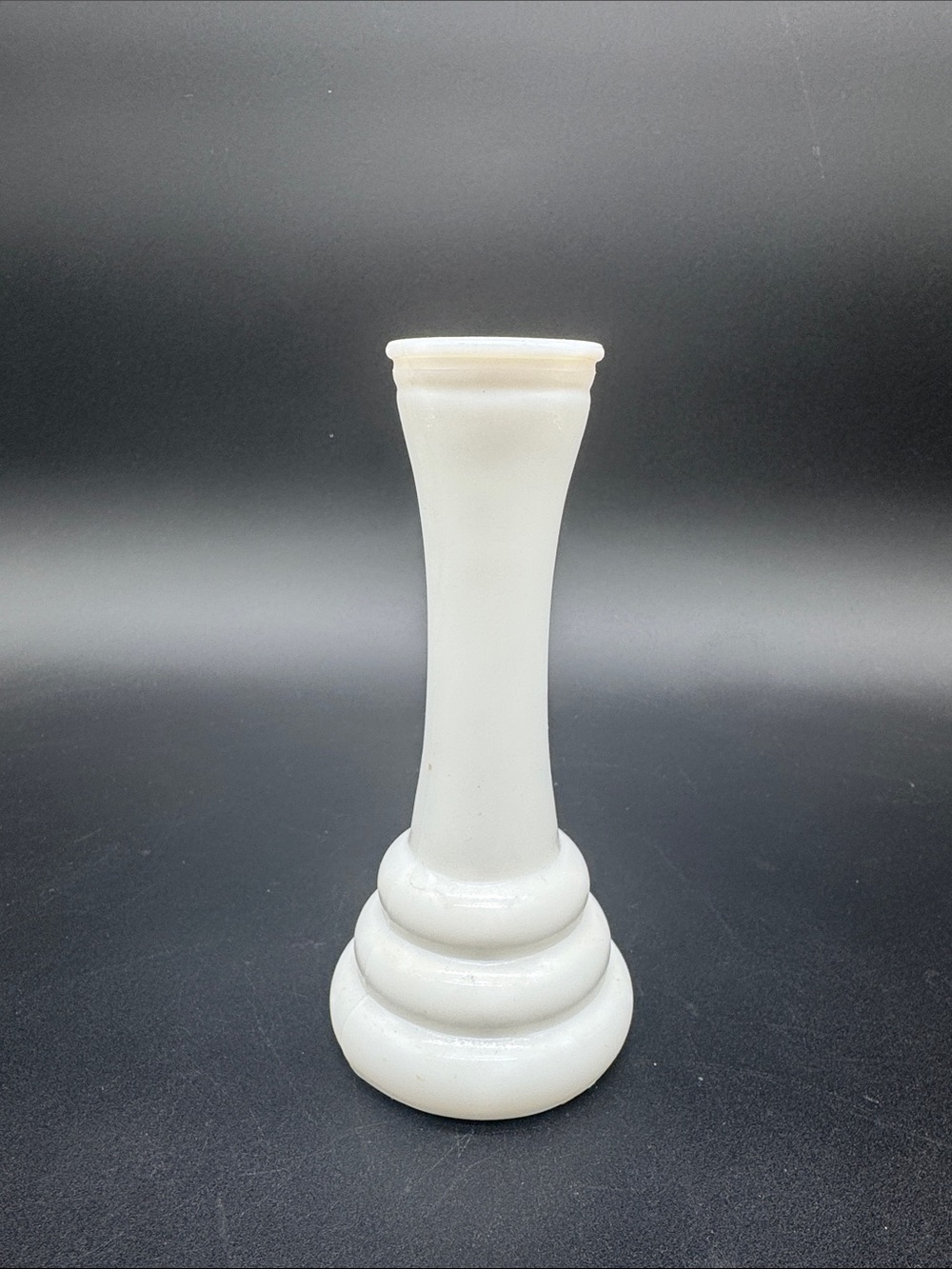 Vintage Randall White Milk Glass Beehive 6" Bud Vase
